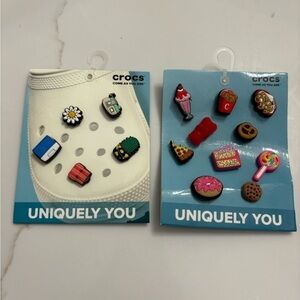 Two packs of crocs Jibbitz charms